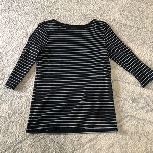 Striped 3/4 sleeve top